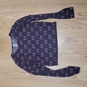 ASOS Crooked Tongues Mesh Long Sleeve  Shirt